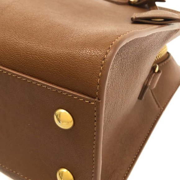 Saint Laurent Paris Baby Cabas 568853 Brown Leather - Handbag - Picture 5 of 10